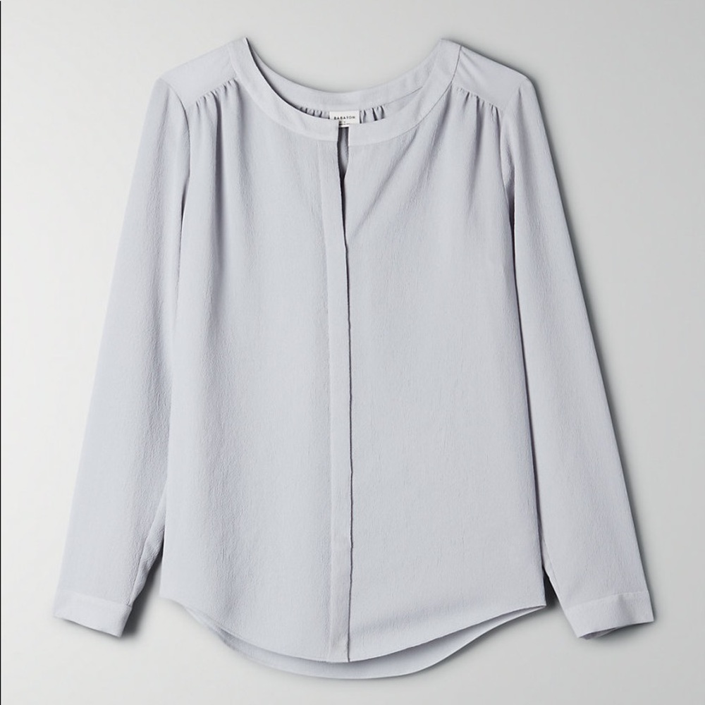 Aritzia Babaton Bergen Blouse in Marble